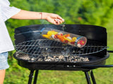 2PCS Rolling Grill Baskets for Outdoor Grill, Egg Accessories-Set Includes Fork, Hook, and Oil V1192-AZ-W-2806