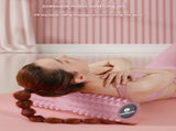 Black High-Density 3D Trigger Point Foam Roller - Solid Core Massager for Deep Tissue Muscle V888-ELOSUNG36044