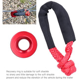 Recovery Ring Set, Safe Synthetic Soft Shackle ROpe High Strength Anti-Rust For Atv For Truck For V1188-MS-227-2743