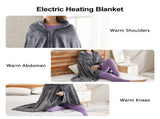 Heating Blanket Electric Heated Scarf Double-Sided Coral Velvet Loose Coat Warming Body for Men and V1369-AZ3-W-21130