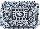 MOTHER OF PEARL NOIR OPULENCE SIDE TABLE V742-VC18