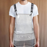 Waterproof Black Household Aprons for Hair Stylist Cooking and Restaurant Use V1369-AZ3-W-17407