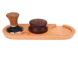 Coffee Tamping Set Wooden Handle Antiskid Coffee Tamper Distributor Station Kit for Kitchen L Base V1294-YM0717-3118220202913