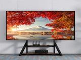 Reinforced Metal 40-100" Tv Floor Stand 2 Tier Shelf Tv Mount Adjustable Height V767-U-Z1188-V1