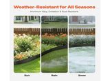 Metal Landscape Edging, 8 Packs 72 in Rust-Resistant Aluminum Alloy Landscape Edging, Bendable V952-LZJSPZ8PCS72VOIEEV0