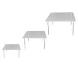 3 Set Square Clear Acrylic Cake Stand Acrylic Cupcake Stand for Cake Pizza Dessert Christmas Wedding V1294-YM0710-3117230340411