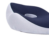 Seating Cushion Soft Comfortable Breathable Buckle Curved Chair Cushion for Office Working Dark Blue V1294-YM0703-3117230047612
