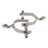 1 Pair Horse Spurs Stainless Steel Exquisite Cowboy Boot Spurs for Horse Training V1294-YM3111220275111-0421