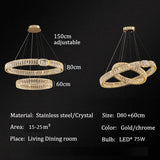 BAMDECOR C3319 Modern Crystal Chandeliers Lighting Contemporary Round Chandelier Lighting V255-C3319-2-0806