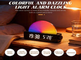 Digital Clock,Mirror Bedside Clock,Intelligent Bedroom Clock,Sunrise Alarm Clock,Dual Alarms,Two V1369-AZ3-W-10897