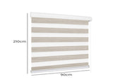 Marlow Blackout Zebra Roller Blind Curtains 90x210 Beige CD1015-90X210-WH