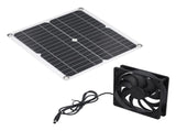 12W Solar Panel Fan Kit USB Solar Powered Fan for Greenhouses Sheds Pet Houses Mobile Phone Charging V1294-YM0715-3114220045311