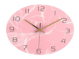 Innovative Pink Wall Clock Acrylic UV Printing Clock for Living Room Home Bedroom V1294-YM0710-3115210162011