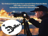 Camera Clamp Mount C Clamp with 1/4inch Screw Arm for LED Video Lights Monitors Action Camera V1192-AZ-W-23640