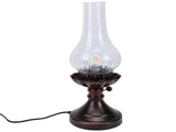 Vintage Table Lamp with Crackled Glass Shade 40W E27 E26 Rustic Small Antique Desk Lamp Bedside V1294-YM0901-3119260008011