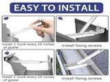30 Pcs 5inch Roof Gutter Hangers 5inch Gutter Clips with Straps for Eavesless Fixing V1369-AZ3-W-11567