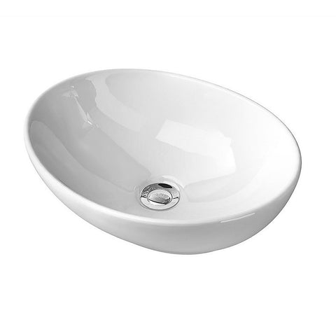 Ceramic Bathroom Basin Vanity Sink Oval Above Counter Top Mount Bowl V63-840991