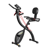 Everfit Folding Exercise Bike Magnetic X-Bike Indoor Cycling Resistance Rope EB-F-XB-02-BK