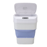 17.5L Trash Can Touchless Motion Sensor Plastic Foldable Smart Garbage Can with Lid for Kitchen V1294-YM0901-3117250005811