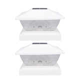 2 Pack Solar Post LED Warm and Whiteing Weather Proof Solar Powered Deck Fence Post Cap V1294-YM0901-3119250024311