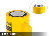 Hydraulic Cylinder Jack, 20 Ton Solid Ram Hydraulic 6 Inch Stroke Single Acting Hydraulic V952-QJD20T150MMSXYY01V0