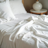 Royal Comfort 1500TC Cotton Rich Fitted 4 PC Sheet sets Queen White ABM-232250