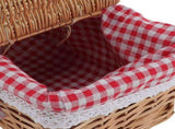 Wicker Picnic Basket with Lid Handle Removable Liner Multifunction Garden Harvest Basket for Flowers V1294-YM0901-3111250051311