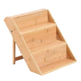 Bamboo Spice Rack Organizer, Space Saving Seasoning Cabinet Shelf for Kitchen Makeup and Spice V1237-MS-724-014