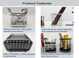 Kitchen utensil holder, stainless steel cutlery rack, sink holder, stainless steel sink organizer, V1259-DP01-BO-274