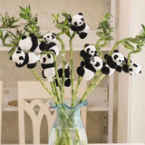 Mini Panda Figurines,Cute Panda Bamboo Toys Panda Cake,Panda Clips Curtain Holder,Home V1259-DP01-A-3055