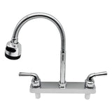 RV Faucet Replacement, RV Kitchen Sink Faucet with 360 Degree Rotatable Sprayer Flexible Spout, RV V1366-AZ2-W-18574