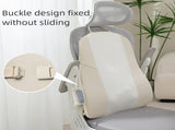 Beige Slim Wireless Shiatsu Back Massager Cushion - Rechargeable Heated Massage Pad for Full Back V888-ELOSUNG27605
