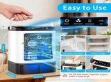 Portable Evaporative Air Cooler Fan Spray Function and Ice Box Personal Desktop Cooling Unit V1366-AZ2-W-27180