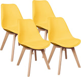 Dining Chair 4 Pcs Set Dining Chair - Yellow V957-AM0033K