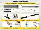 Telescopic Backdrop Banner 8' x 8' Banner Adjustable Step and Repeat Backdrop Banner V952-DM-ABSZSJ00000001V0