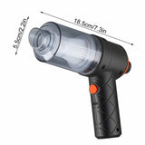 Highly Recommended Handheld Car Vacuum Cleaner 120W Powerful Suction Small Car Vacuum Cleaner Mini V1192-AZ-W-29368