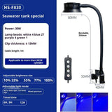 30 Watts LED Reef Light, Dimmable Full Spectrum Marine LED Fish Tank Light Saltwater Nano V1192-AZ-W-3798