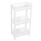 Bathroom Tower Shelf Plastic Freestanding Storage Rack Organizer Multifunctional Shelving Unit for V1294-YM0706-3112230061612