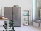 Wire Storage Rack 45x45cm Black Shelving with Fixed Legs V63-841281