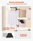 VEVOR 4-Tier Foldable Clothes Drying Rack with 24 Drying Poles and 4 Castors V952-LDSLYJZFX601GN7M1001V0