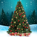 Jingle Jollys Christmas Tree 2.4m Green Xmas Tree Decorations 1225 Tips XM-TR-WELL-8F-GR