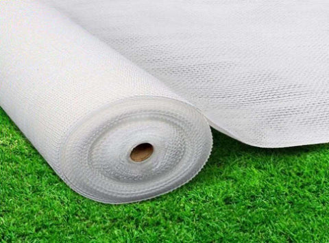 Instahut 50% Shade Cloth 3.66x30m Shadecloth Wide Heavy Duty White SH-CL-366X300-100-R-WH