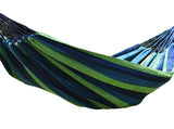 Garden Hammock Polyester Cotton Single Double Hammock Up to 440.9lb Anti Rollover Portable Hammock V1294-YM0901-3116240019712