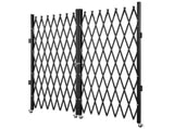 Double Folding Security Gate Folding Door Gate 5.1' H x 10.2' W Scissor Gate V952-SSFDMSM1.5X3M0001V0