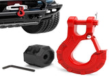 Winch Hook 3/8" - Clevis Slip Hook with Safety Latch & Winch Cable Hook Stopper, Grade 70 Forged V1192-AZ-W-3413