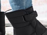 Women's Outdoor Snow Boots, Waterproof Warm Winter Boots with Fleece Lining and Non-Slip Sole for V1189-LC-DG-00252