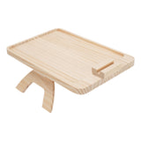 Wooden Sofa Tray with Phone Tablet Holder Couch Arm Dining Tray for Breakfast Snack Dessert V1294-YM0901-3117250054911