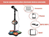 Babies Microphone with Stand, Singing Toys for Girls and Boys with Music and Light, Adjustable V1263-JX-3027