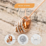 Wish Stone Pendant Necklace, Necklaces for with Birthstone Crystals, Allergy-Free Jewelry for V1164-325810