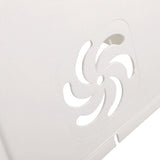 White Plastic Outdoor Pool Pump Cover with Ventilation for and Weather Resistance V1369-AZ3-W-19192